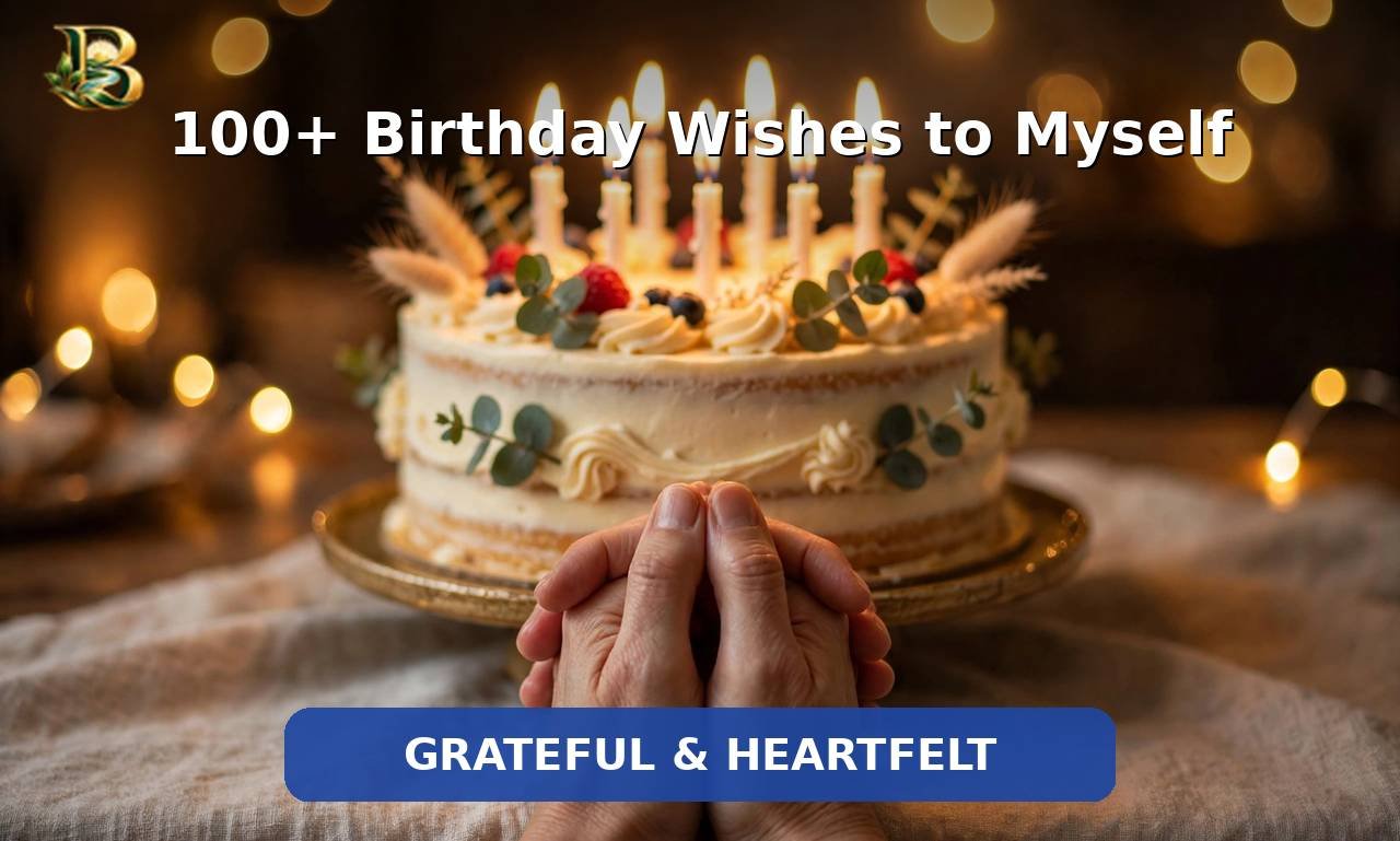 100+ Long Heartfelt Birthday Wishes to Myself (Grateful & Funny)