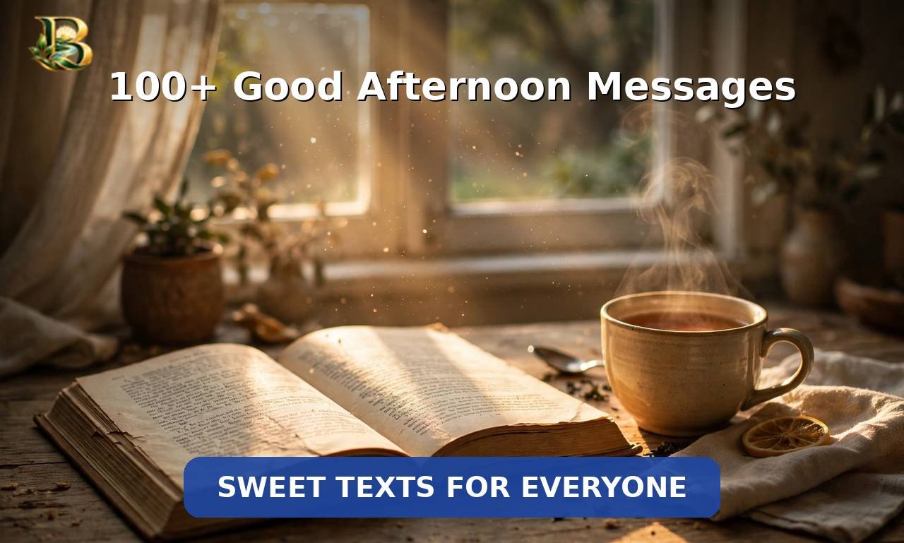 100+ Good Afternoon Messages: Sweet Texts for Everyone