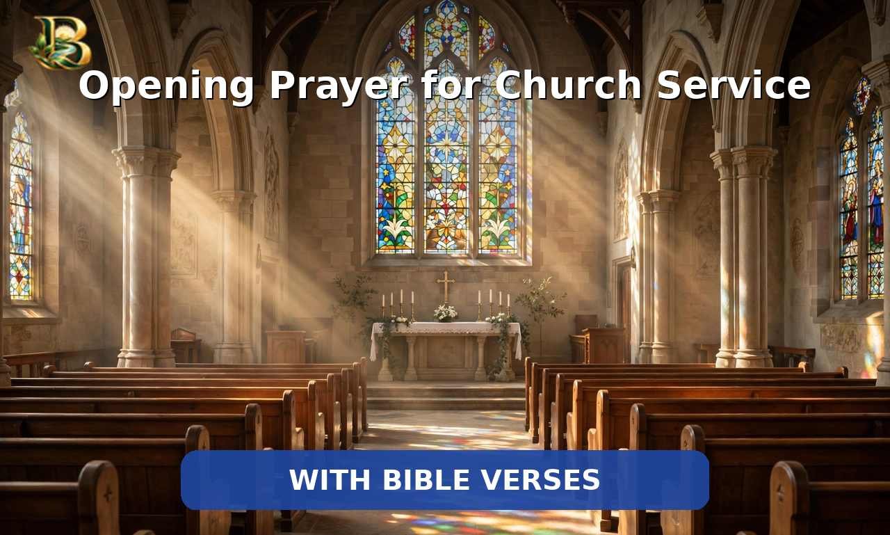 Opening Prayer Points for Church Service with Bible Verses